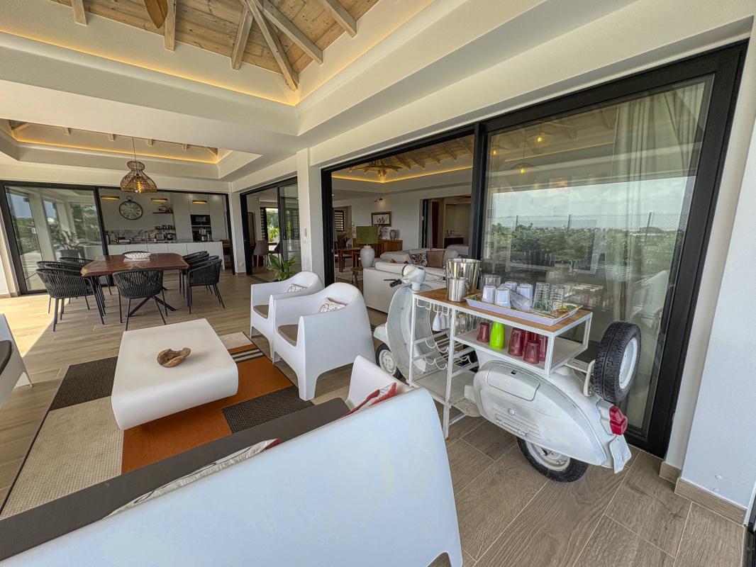 9.Location villa piscine Saint François Guadeloupe_terrasse